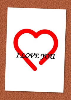 «I LOVE YOU» Открытка